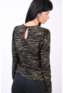 Bluza Dama Only Onllova Puff Kalamata Rebel Zebra